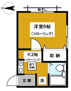 シャトレー榎【1階】の間取り
