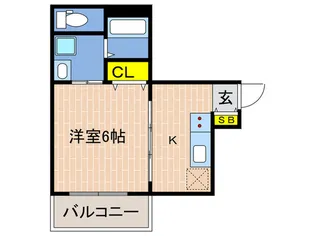 コウリュウマンション【10階】の間取り