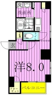 リデンテ谷在家【7階】の間取り
