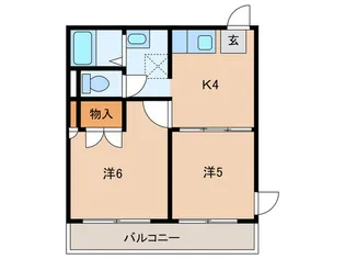 パレスアルファI【2階】の間取り