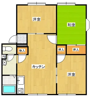 メゾンサングリーンI【2階】の間取り