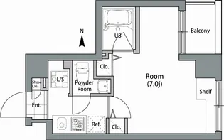 シャンブリーズ御茶ノ水【6階】の間取り