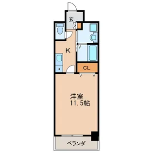 TQレジデンス名古屋錦【11階】の間取り