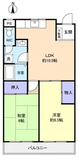 グリーンヒル八千代【1階】の間取り