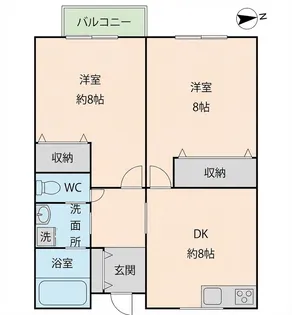 イーストハウス6【1階】の間取り