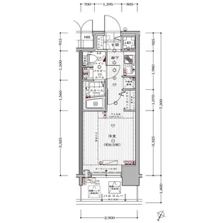 アドバンス西梅田II【9階】の間取り