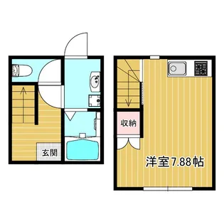 ミントハイツ【1階】の間取り