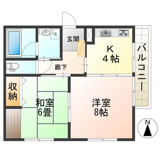 サンロード松山【3階】の間取り