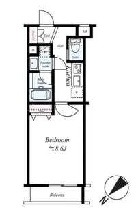 メイクスデザイン参宮橋【4階】の間取り