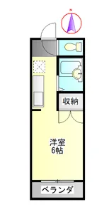 第1ハイツタマキ【1階】の間取り