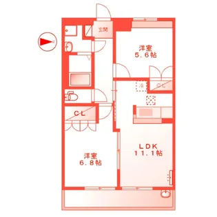 ビューテラス【1階】の間取り