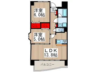 グリーンフォレスト【2階】の間取り