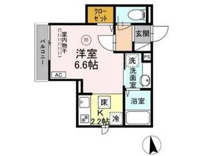 グラナーデ南千住【1階】の間取り