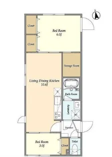ウェルスクエア永福町【1階】の間取り