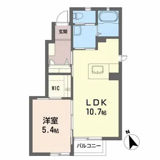 カーサ・ドルチェ【1階】の間取り
