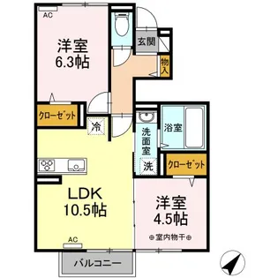 Dーroom Sato【1階】の間取り
