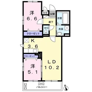 パティオ【1階】の間取り