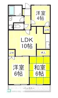 セント東大和【3階】の間取り