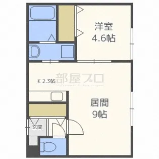グランスクエアII【4階】の間取り