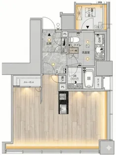 マジェスタワー六本木【3階】の間取り