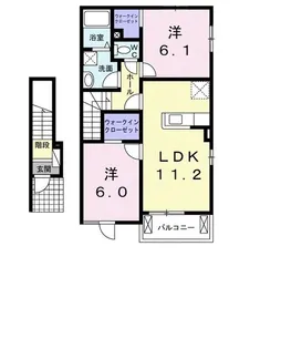 ノゥブル コート【2階】の間取り