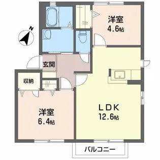 トリヴュート II【2階】の間取り