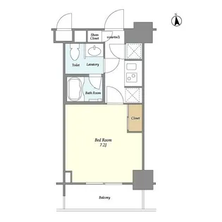 東急セットアップレジデンス恵比寿【10階】の間取り
