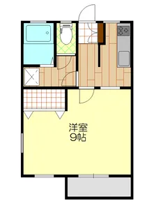 ハイツパーシモン【1階】の間取り