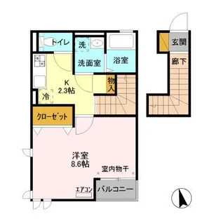 シルベラード【1階】の間取り