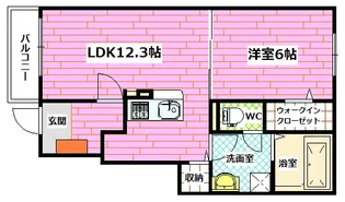 サングレイス 福【1階】の間取り