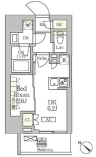 ARKMARK大塚【6階】の間取り