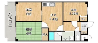 K.1st【3階】の間取り