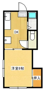 ハチヤハイツ【1階】の間取り
