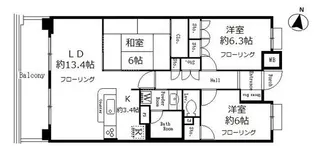 UURコート志木【1階】の間取り