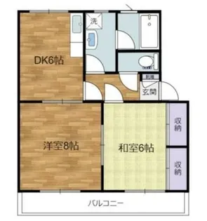 第2スカイハイツ日吉【1階】の間取り