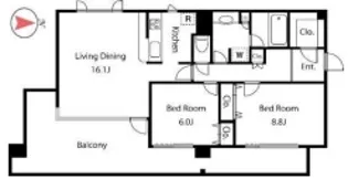 ガーデン杉並方南【3階】の間取り