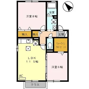 ヴェルドミール I棟【1階】の間取り