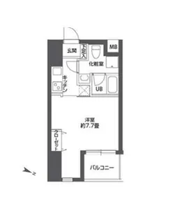 ニューシティアパートメンツ南千住【3階】の間取り