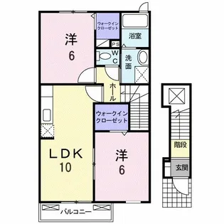 Arden(アーデン)A棟【2階】の間取り