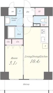 オリーブスクエア【6階】の間取り