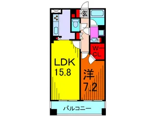 CITY PLACE AYASE【8階】の間取り