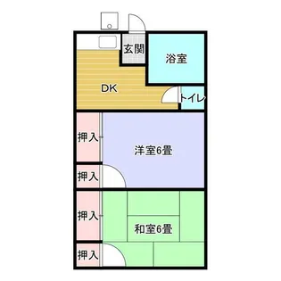 守屋アパート【1階】の間取り