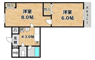 ハートリーフスズキ【4階】の間取り