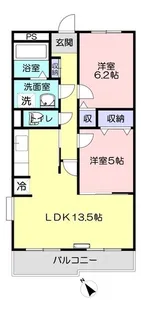 グランディール松原【1階】の間取り