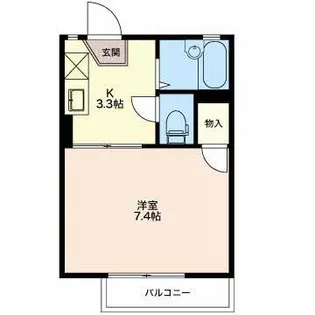 リバーサイド五十鈴【2階】の間取り