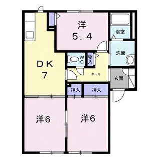 パークハイムA【1階】の間取り