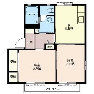 フロラシオン野木I【2階】の間取り