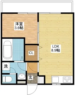 modernpalazzo J-BLUE【2階】の間取り