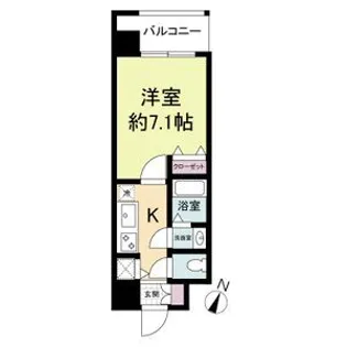 KDXレジデンス三宮【10階】の間取り
