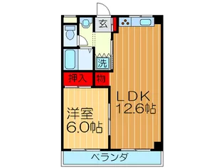 ル・シエル【4階】の間取り